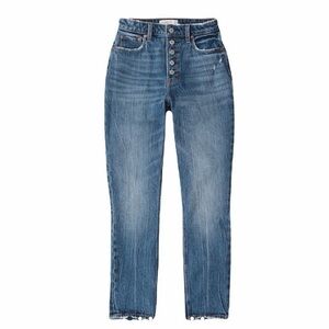 Abercrombie and fitch curve love high rise skinny jeans